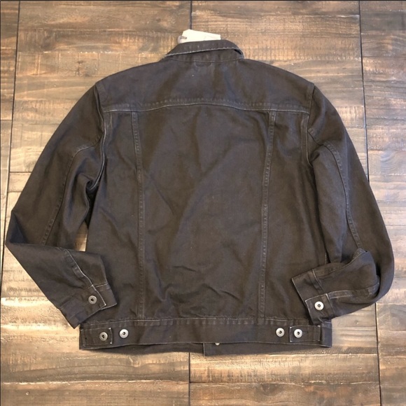 ALLSAINTS Black Denim Trucker Jacket - worn for one season - Picture 4 of 5